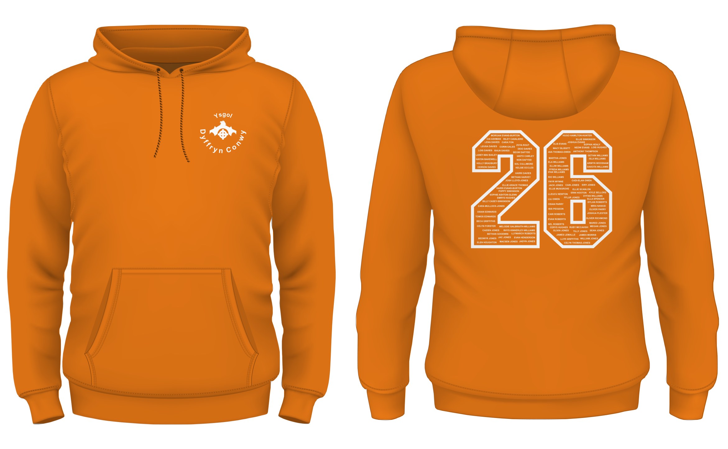 Ysgol Dyffryn Conwy Year 11 Leavers Hoody 2026 XL-3XL - Image 9
