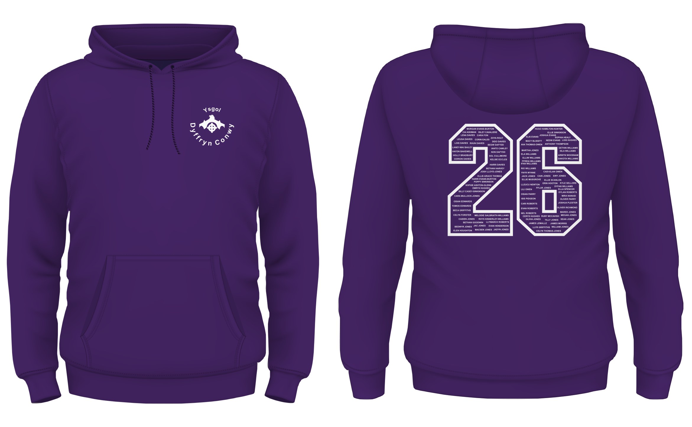 Ysgol Dyffryn Conwy Year 11 Leavers Hoody 2026 XL-3XL - Image 10