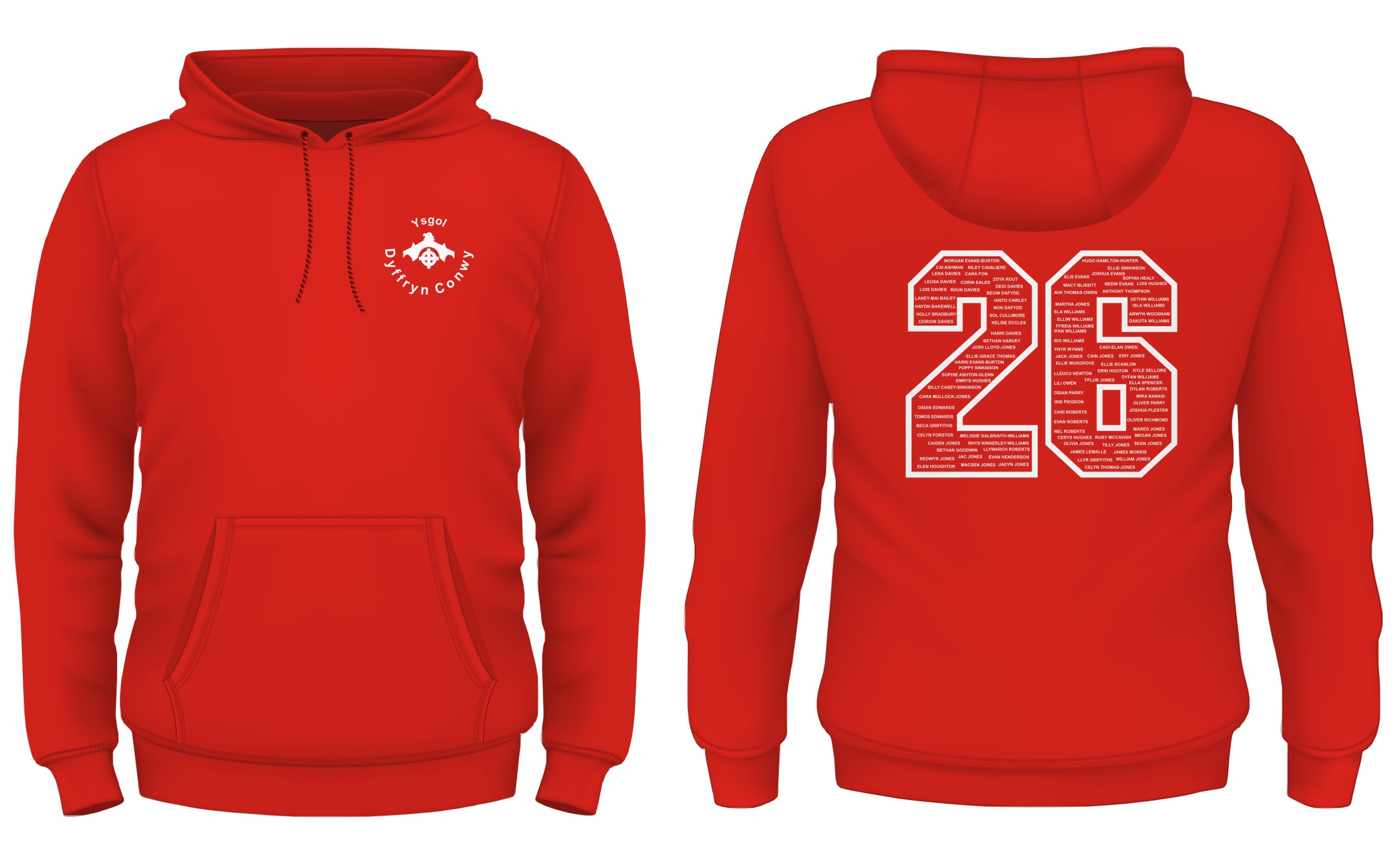 Ysgol Dyffryn Conwy Year 11 Leavers Hoody 2026 XL-3XL - Image 11