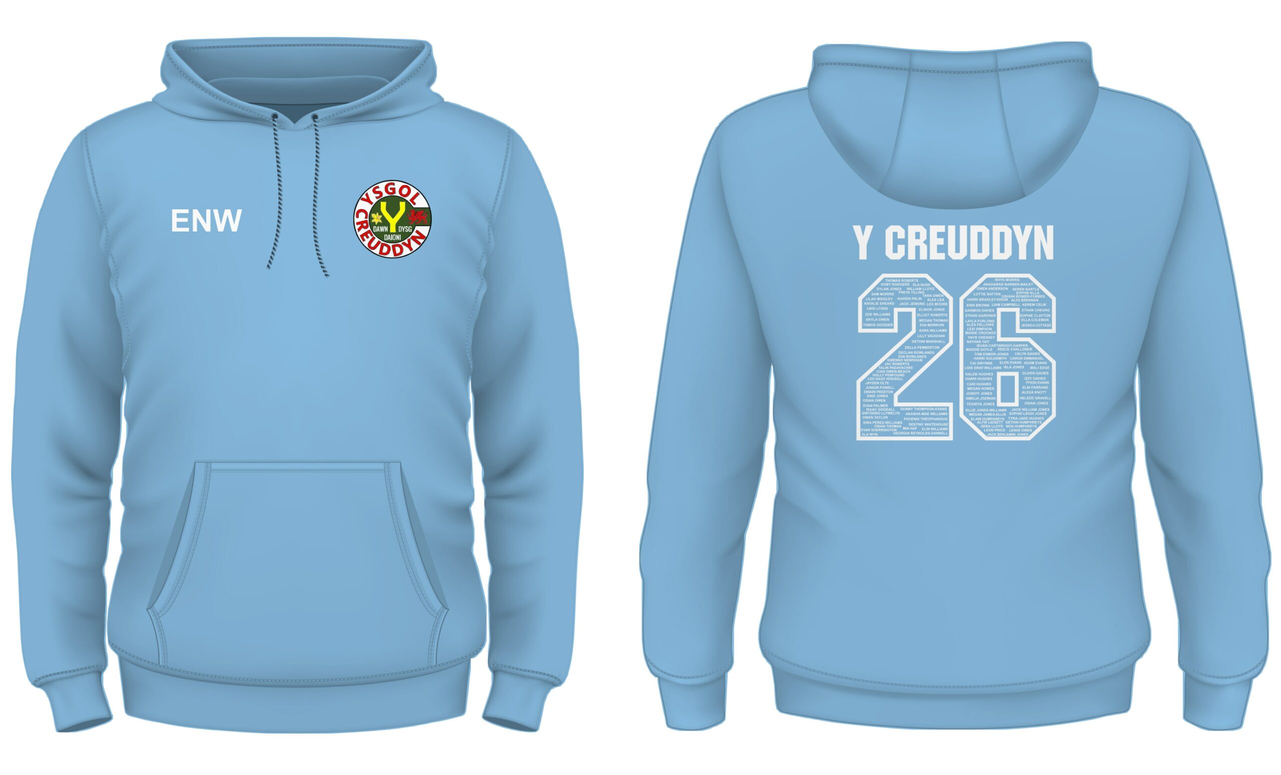 Ysgol Y Creuddyn Year 11 Leavers Hoody 2026 XS-L - Image 2