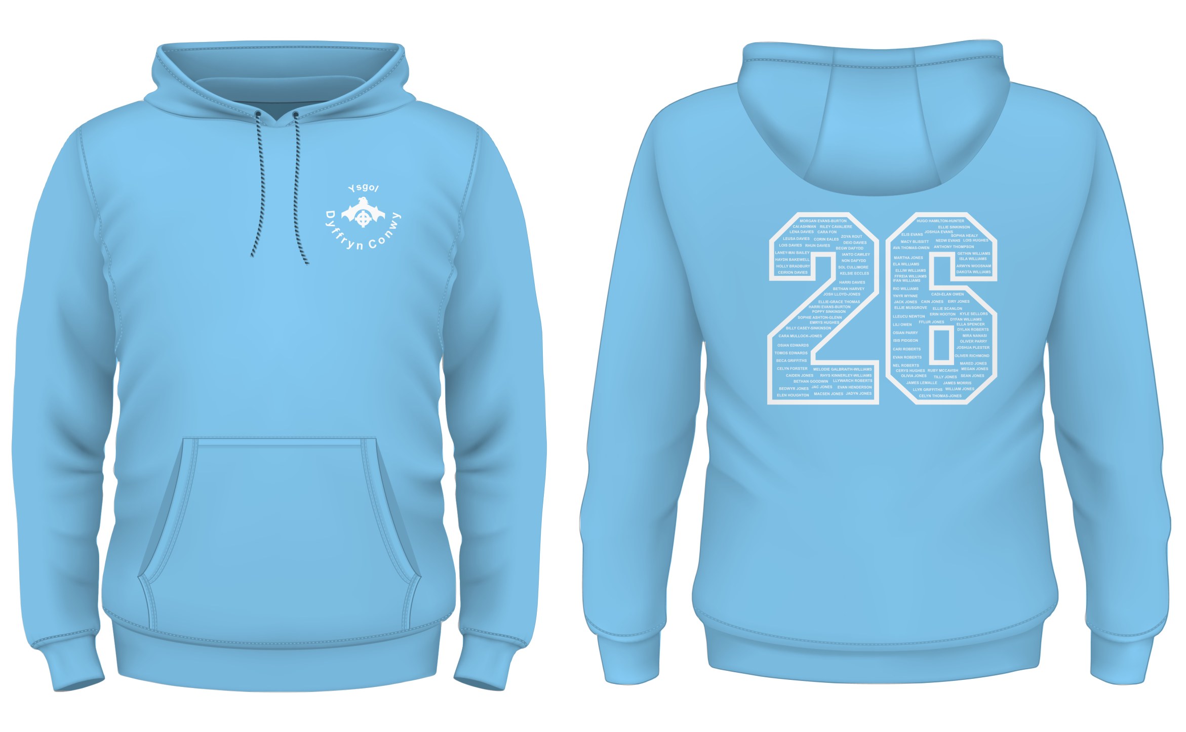 Ysgol Dyffryn Conwy Year 11 Leavers Hoody 2026 XL-3XL - Image 12