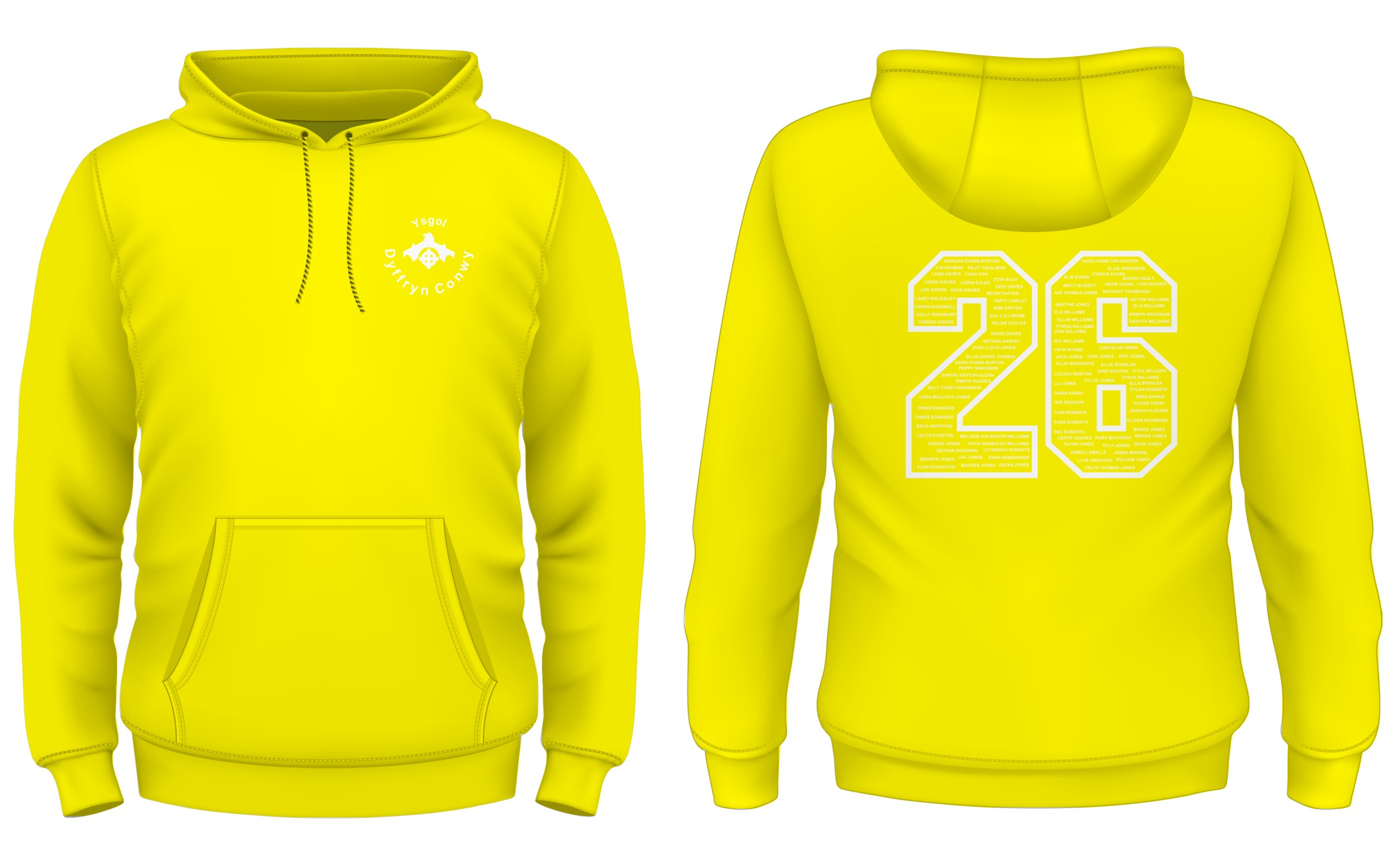Ysgol Dyffryn Conwy Year 11 Leavers Hoody 2026 XL-3XL - Image 13