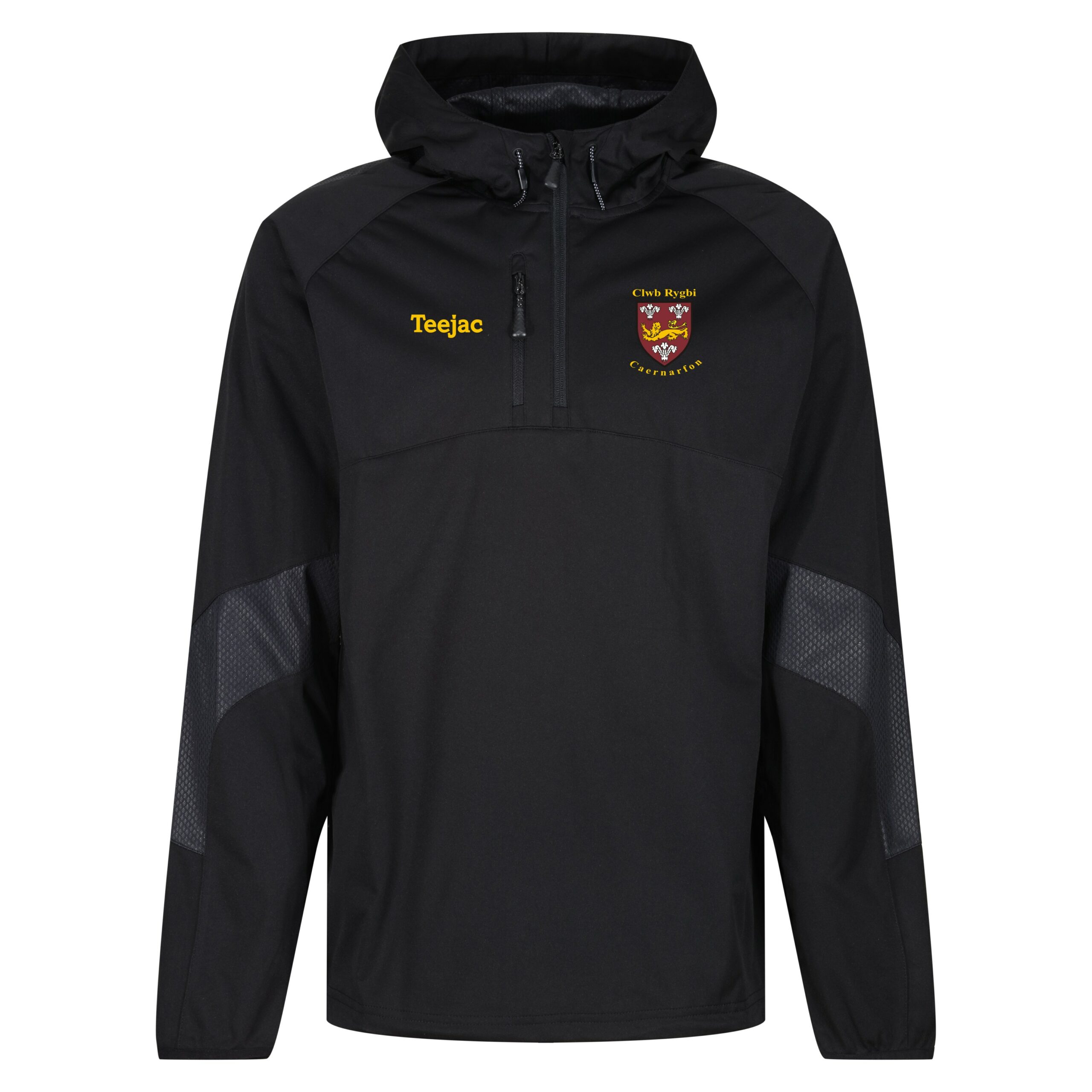 Caernarfon RFC Pro 1/4 Zip Hooded Jacket