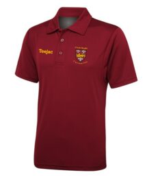 Caernarfon RFC Sports Polo Maroon or Black