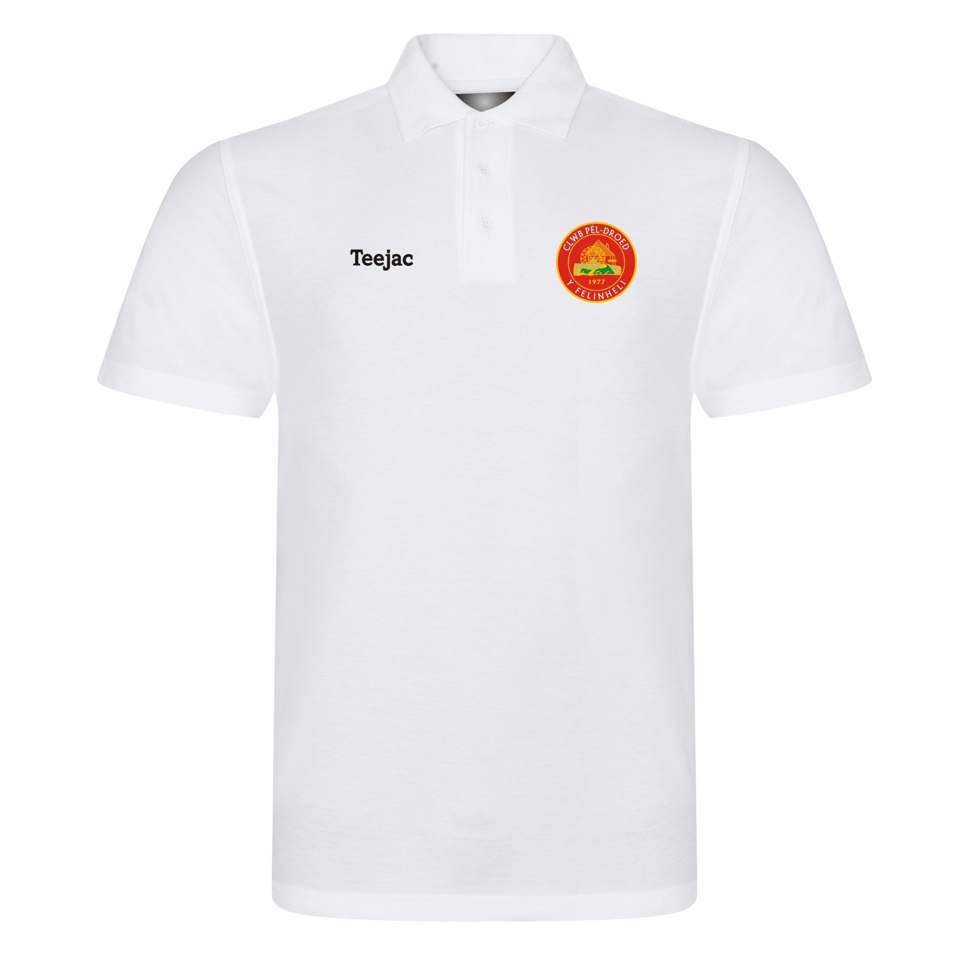 CPD Y Felinheli White Cotton Polo