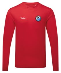 Blaenau Amateurs FC Long Red Sleeve Sports T-Shirt