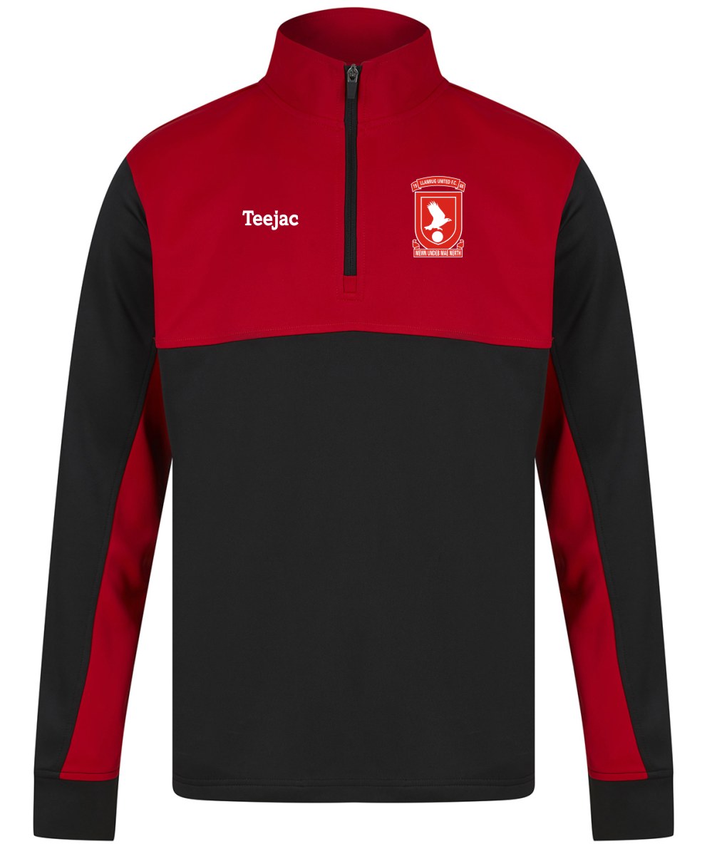 Llanrug United Kids 1/4 Zip Track Top