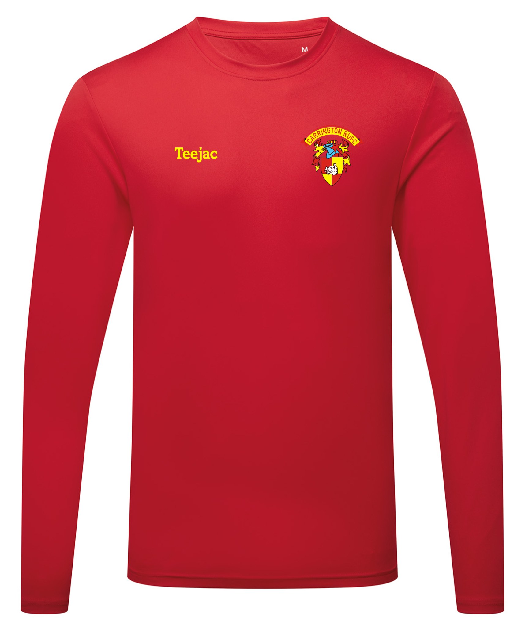 Carrington RUFC Red Long Sleeve Sports T-Shirt