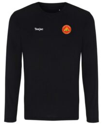 CPD Y Felinheli Black Long Sleeve Sports T-Shirt