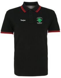 Glantraeth FC Black Cotton Tipped Polo