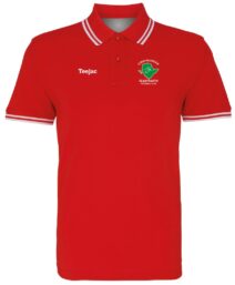 Glantraeth FC Red Cotton Tipped Polo