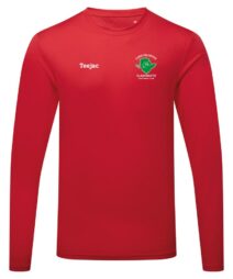 Glantraeth FC Red Long Sleeve Sports T-Shirt