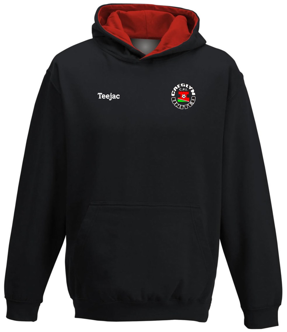 Cae Glyn United Kids Contrast Hoody