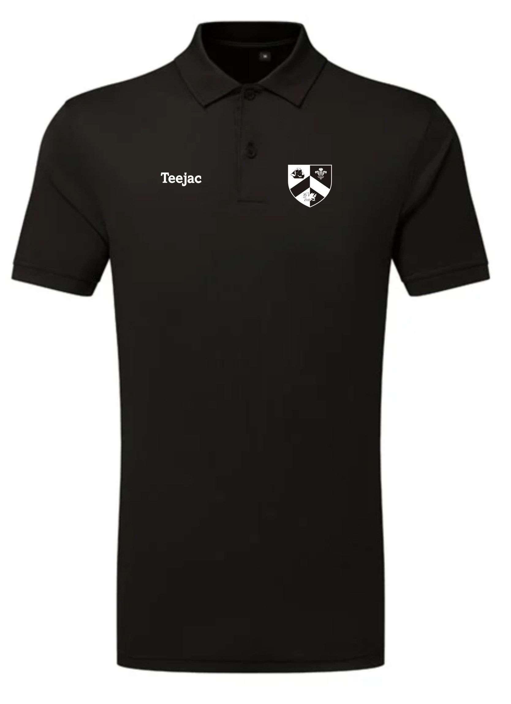 Caergybi FC Black Sports Polo